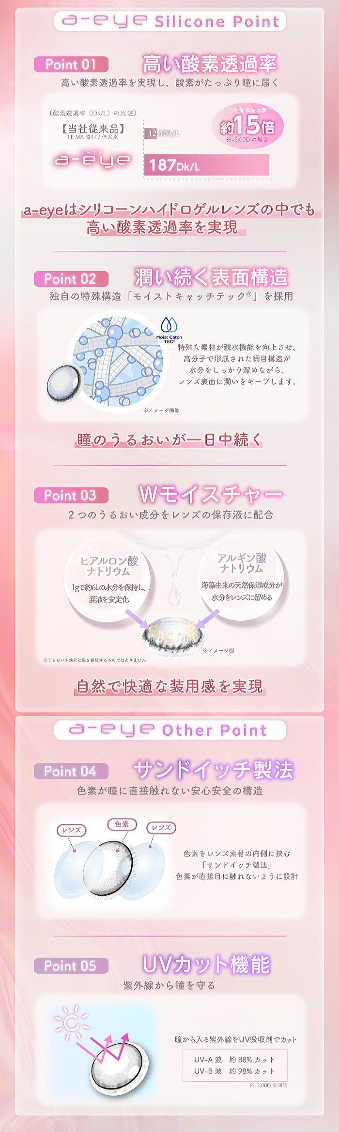 ワンデーリフレアエーアイのポイント