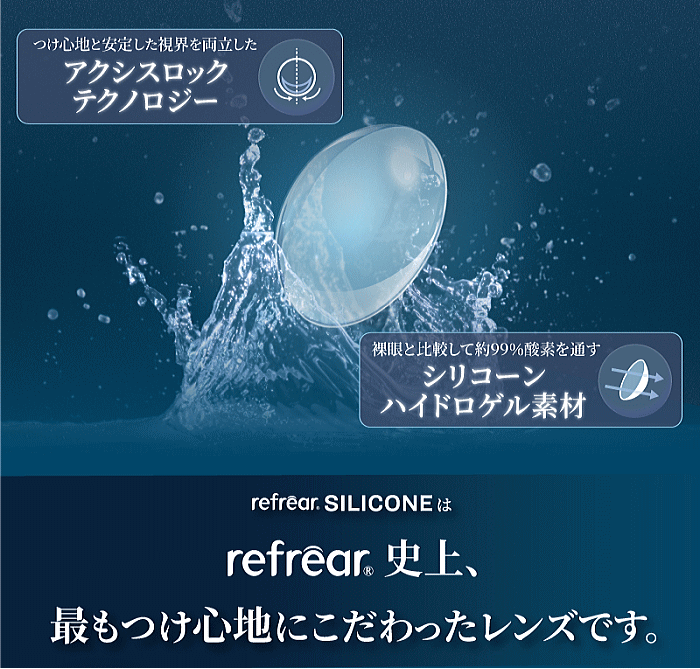 上質なつけ心地とクリアな視界