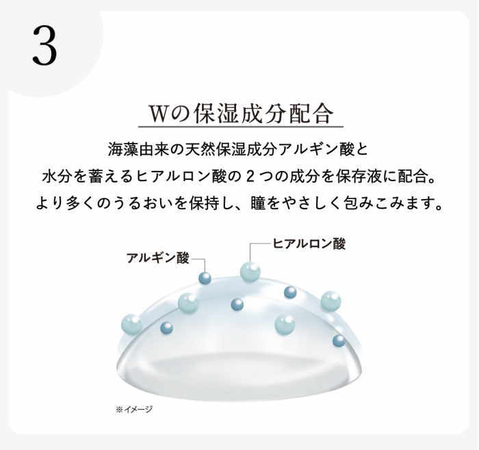 Wの保湿成分配合