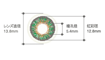 フレッシュルックデイリーズの着色径