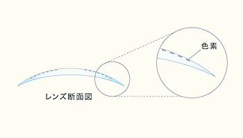 着色部位が目に触れない