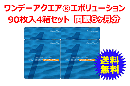 ワンデーアクエアエボリューション 90枚入4箱セット