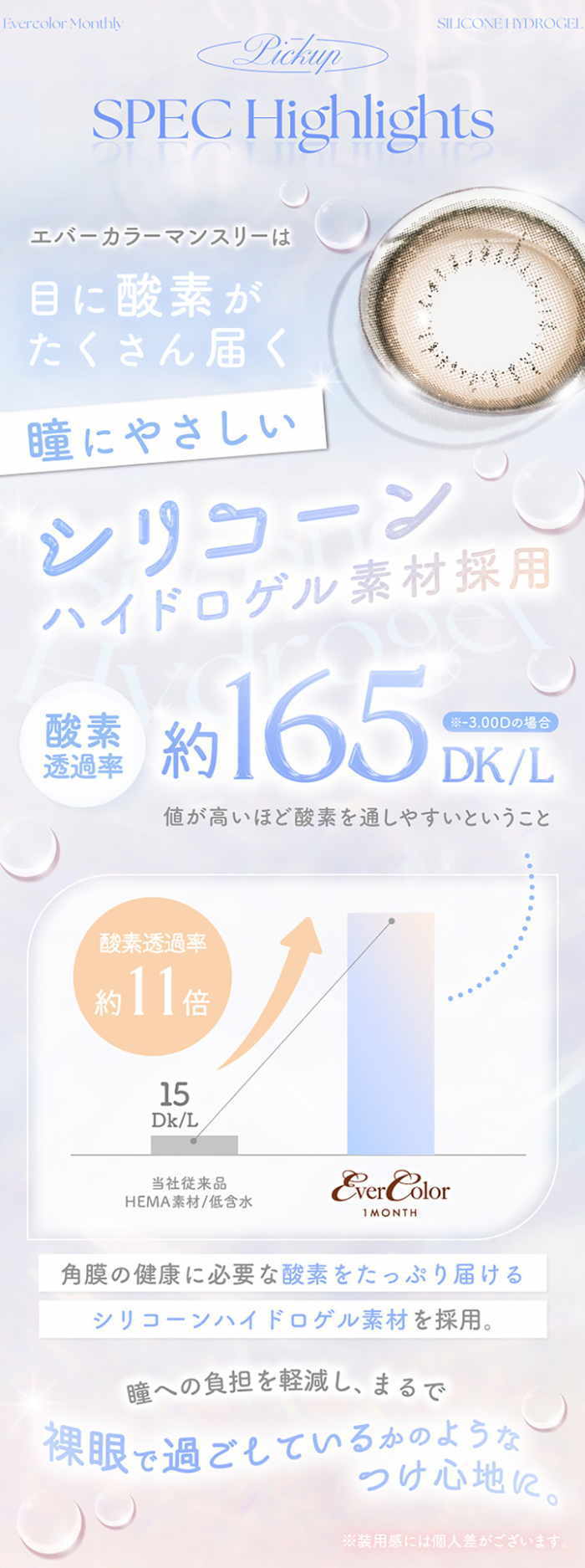 エバーカラーマンスリーの素材