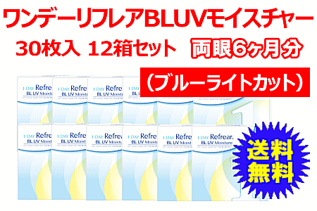 ワンデーリフレア BLUVモイスチャー12箱セット