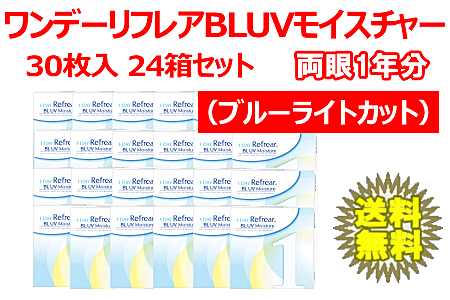 ワンデーリフレア BLUVモイスチャー24箱セット