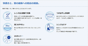 アキュビューオアシス乱視用のその他の特徴