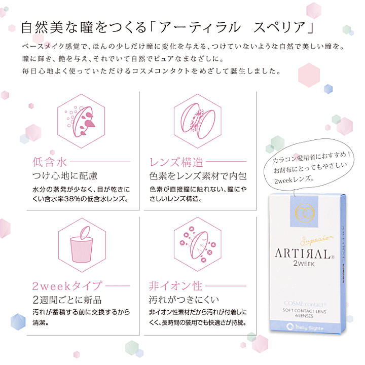 アーティラルスペリア2WEEKの素材